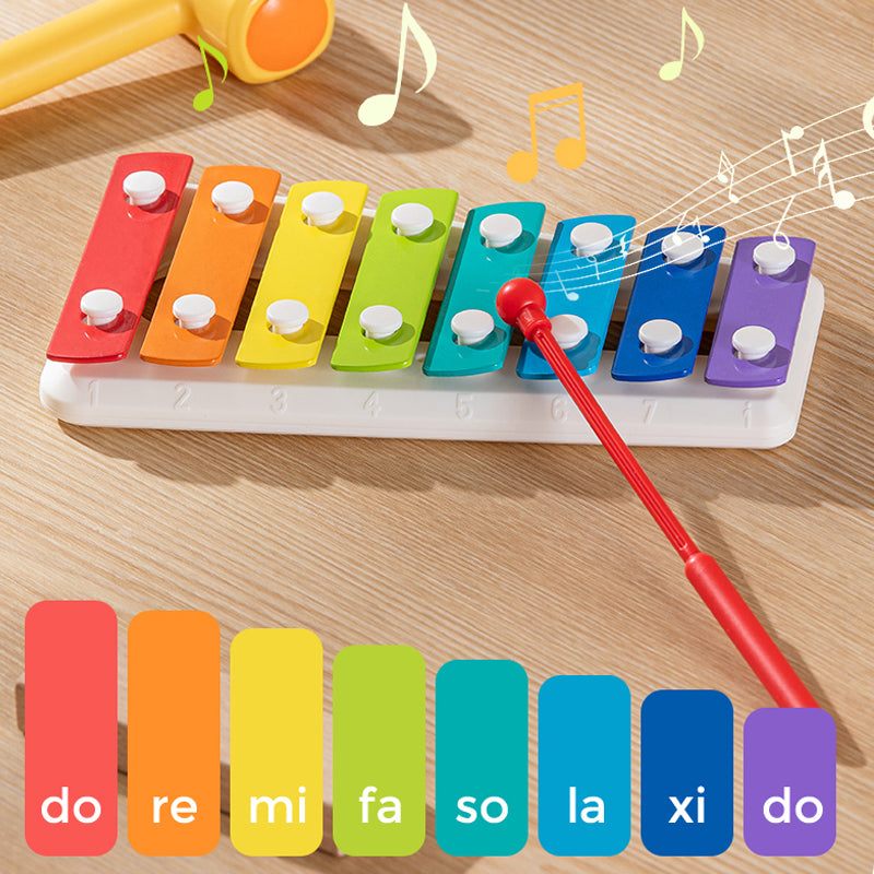 Jouet éducatif Montessori 4-en-1 – Centre musical multifonctions Hola