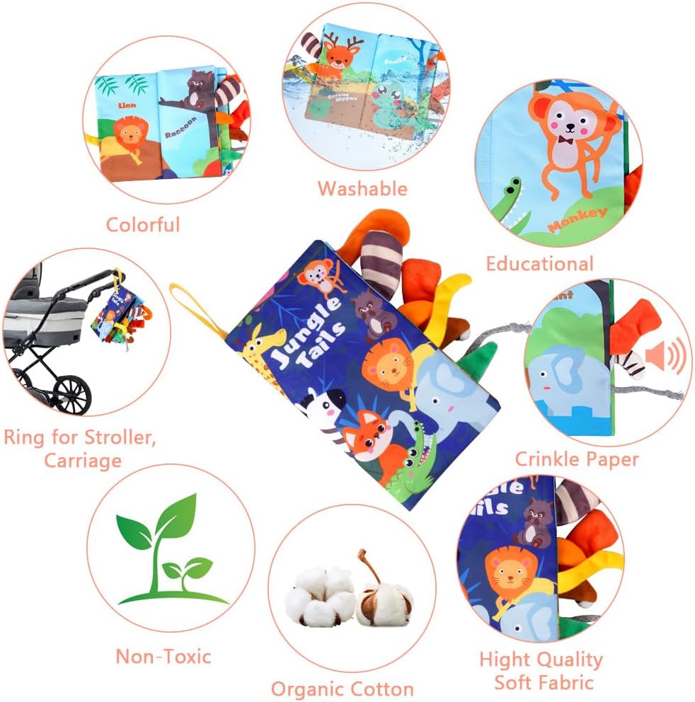 Livre en tissu - Jungle tails