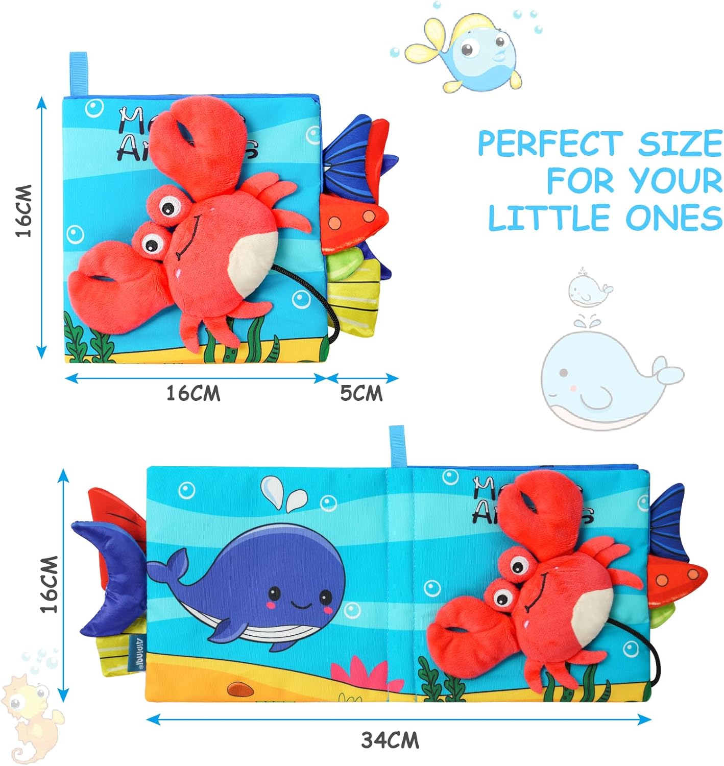 Livre en tissu - Crabe