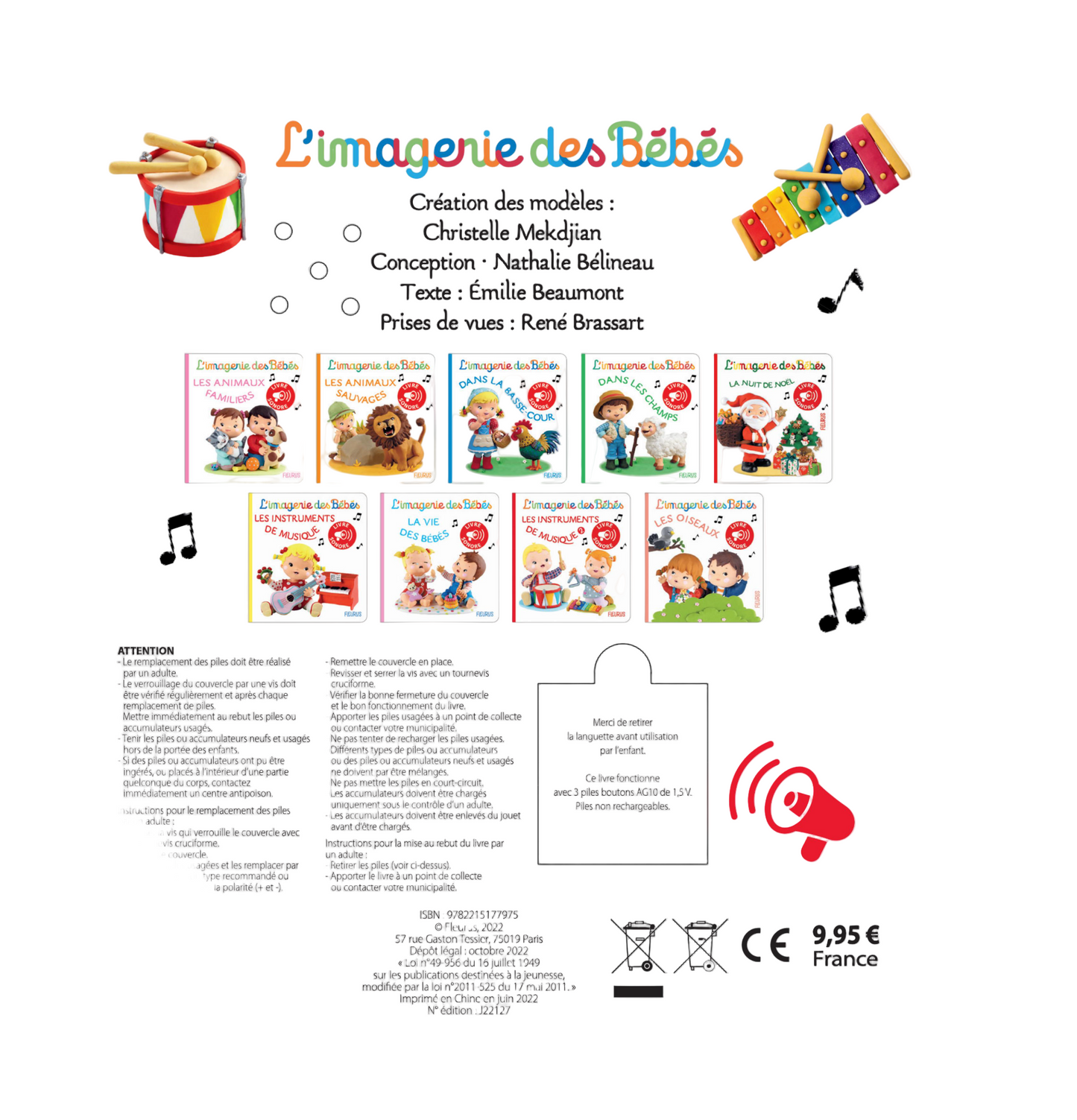 Les instruments de musiques - Livre sonore