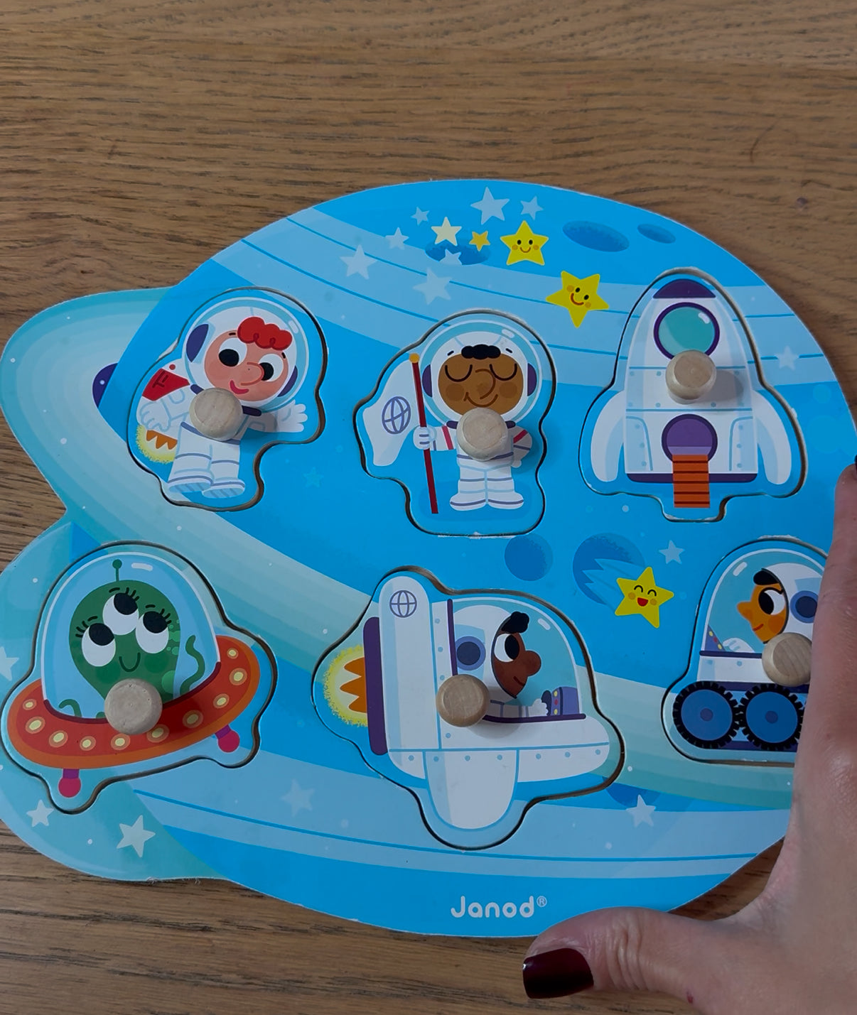 Puzzle en bois Janod - Espace (occasion)