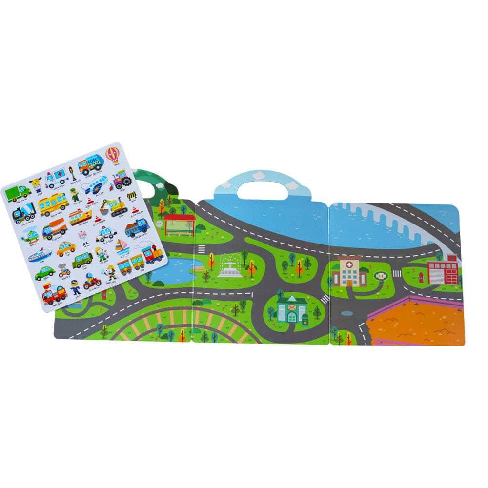 كتاب اللواصق المركبات والعربات - Livre d'autocollants Les véhicules