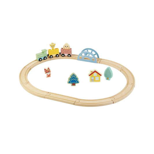 Mon circuit de train Léo en bois