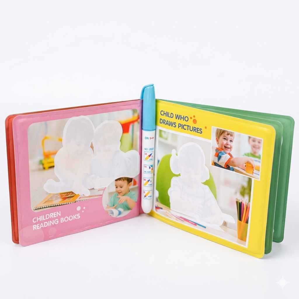 Livre de bain magique – Dessin à l’eau