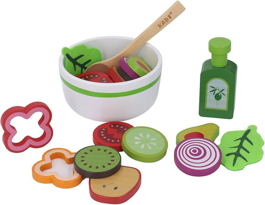 Ensemble salade en bois