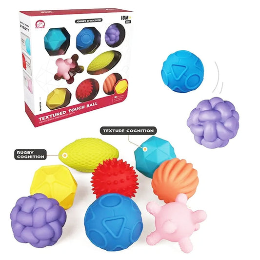 Coffret 8 balles sensorielles