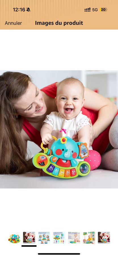 Piano éducatif - éléphant