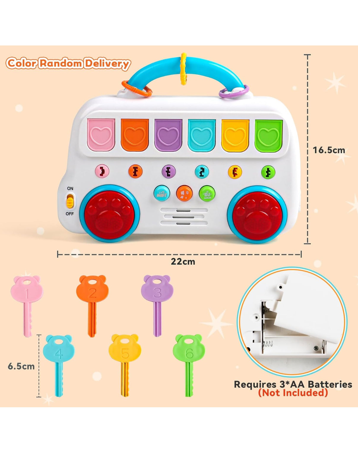 Jouet pop-up avec clefs