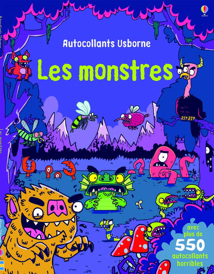 Cahier d'autocollants - les monstres