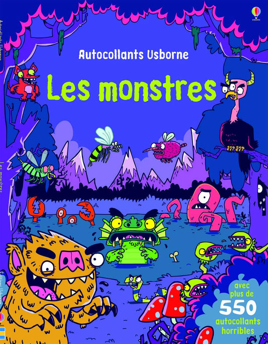Cahier d'autocollants - les monstres