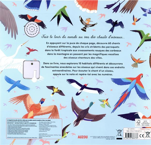 Livre les sons de la nature - le monde des oiseaux