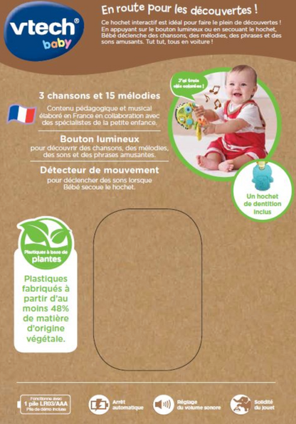 Vtech Mon hochet sensoriel clés magiques