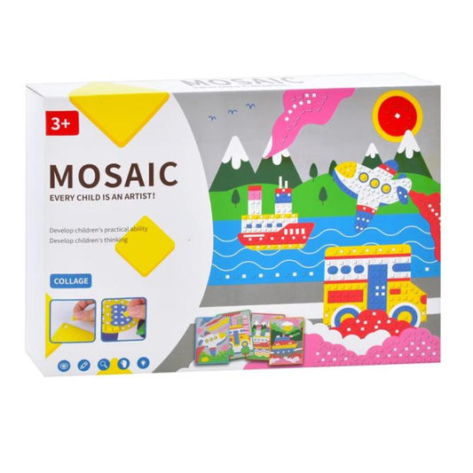 Jeu éducatif mosaïque avec autocollants en mousse