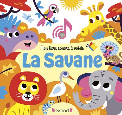 Mon livre sonore à volets - La savane