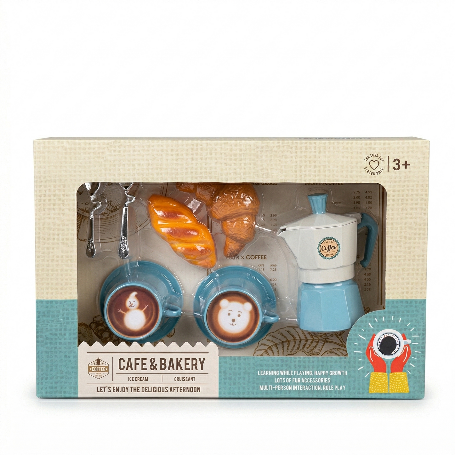 Cafetière avec accessoires petit-déjeuner