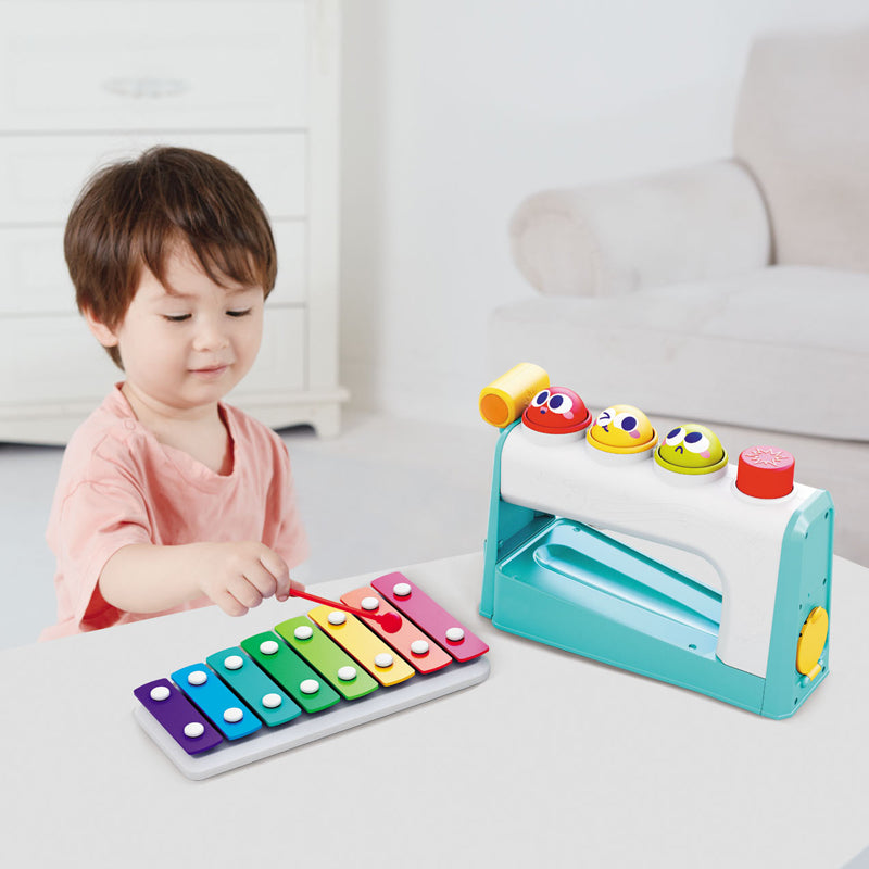Jouet éducatif Montessori 4-en-1 – Centre musical multifonctions Hola