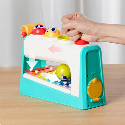 Jouet éducatif Montessori 4-en-1 – Centre musical multifonctions Hola