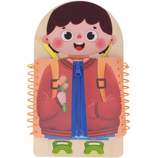 Planche d’activité Montessori - Apprendre à s'habiller