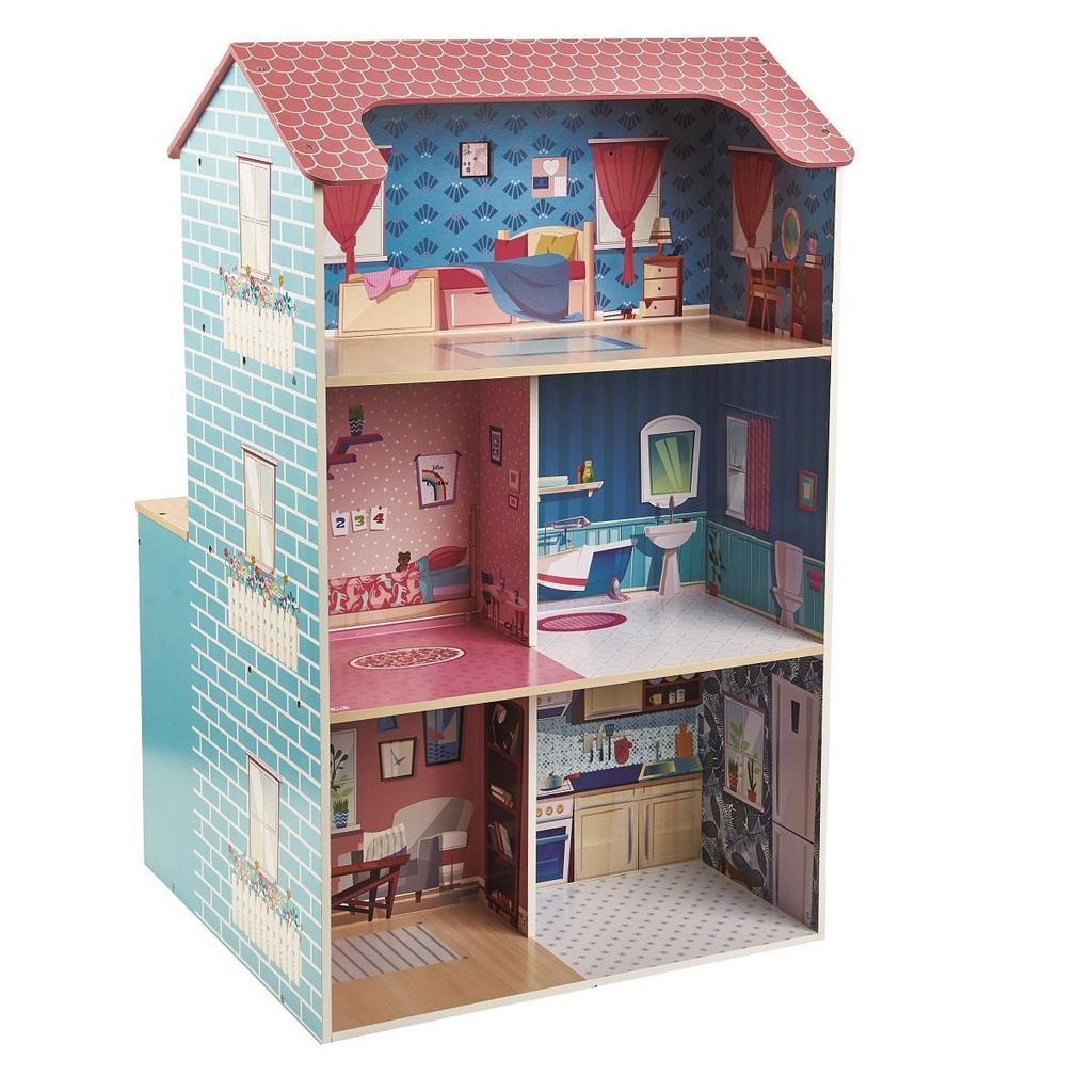 Cuisine et maison de poupée 2 en 1