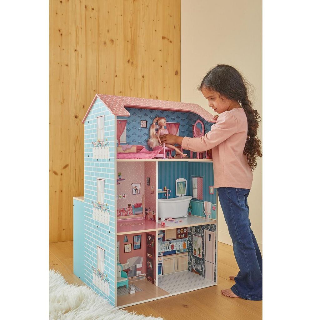 Cuisine et maison de poupée 2 en 1