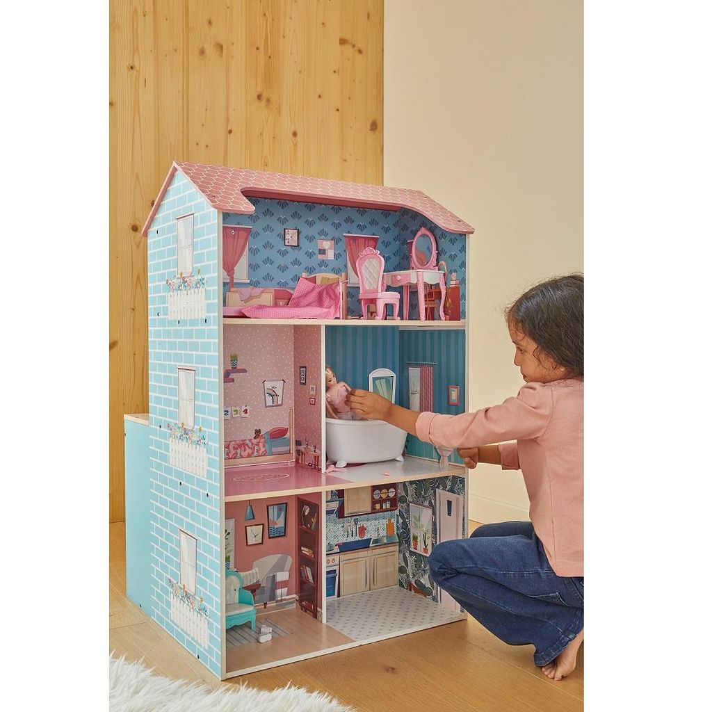 Cuisine et maison de poupée 2 en 1